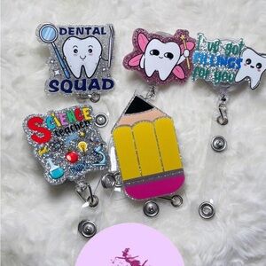 Dentist medical badge reels